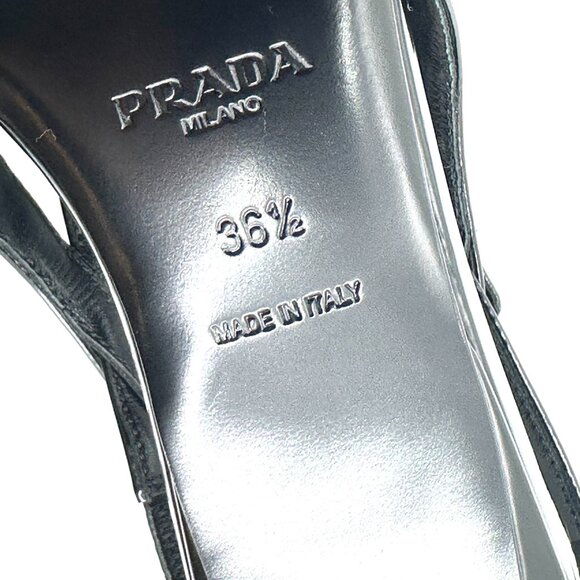 PRADA Pointed Toe Cutout Cut Out Strappy Leather Ballerina Ballet Flats - Picture 14 of 15